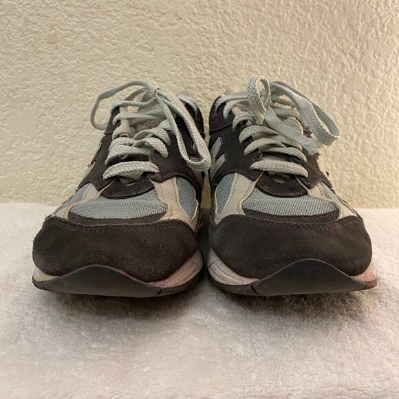 New Balance Men Olive Green & Mint Color Way 990v2 Made in USA Sneakers Size 11 - Picture 3 of 11